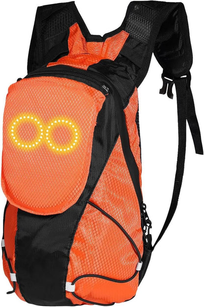 LED Motorfietsrugzak – Luminescente Veiligheidstas voor Buiten- en Nachtfietsen – Lumaro
