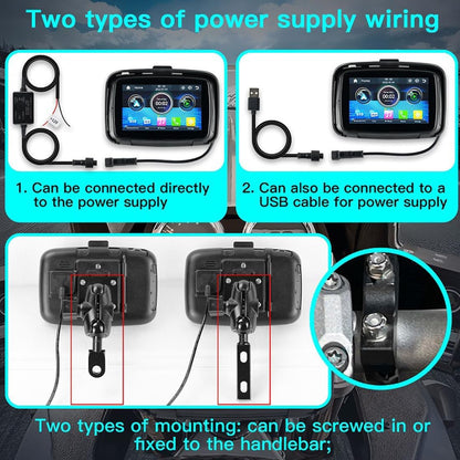 Draagbare motormonitor met 5" (12,7 cm) IPS-scherm – RideMate