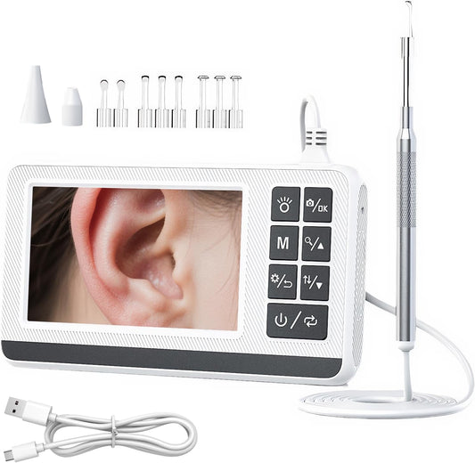 Otoscoop voor Oorreiniging met 3,9mm Camera en 4,3-Inch HD Scherm – Claryon
