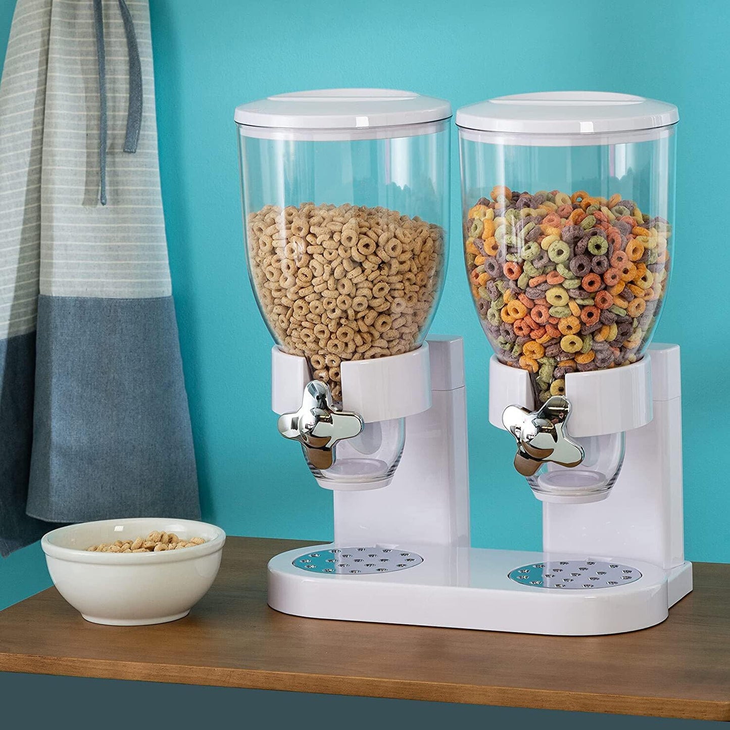 Dubbele Ontbijtgranen Dispenser – PortionMate