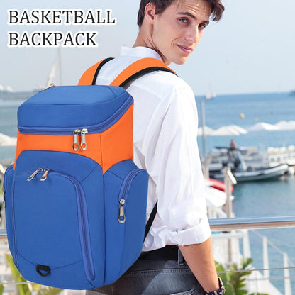 Heren Basketbal Rugzak – Grote 30L Sporttas met Waterdichte Bodem – Draycor