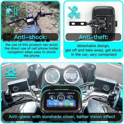 Draagbare motormonitor met 5" (12,7 cm) IPS-scherm – RideMate