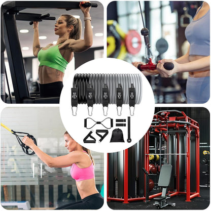 Ophangbare Fitness Weerstandsbanden Set – Veltrix