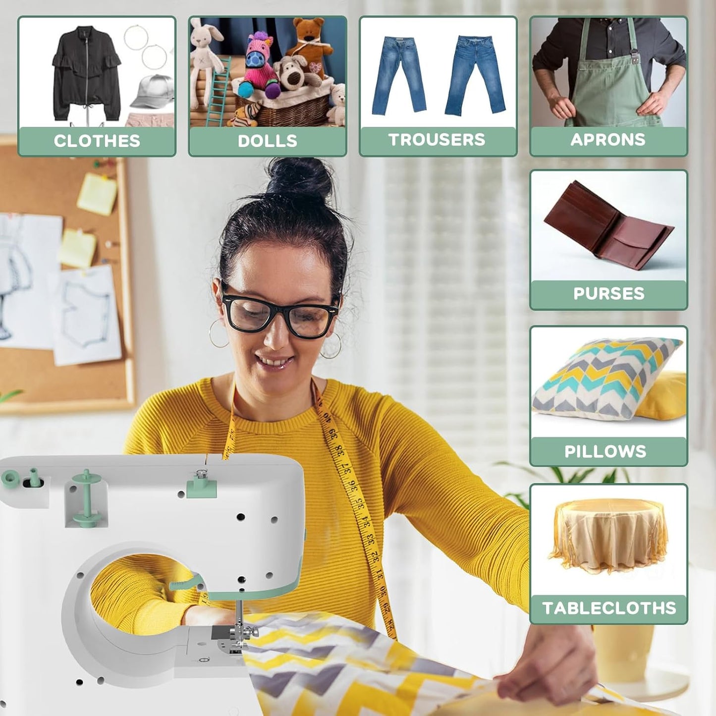 Draagbare Naaimachine met 12 Steken & Uitbreidingstafel – StitchPro