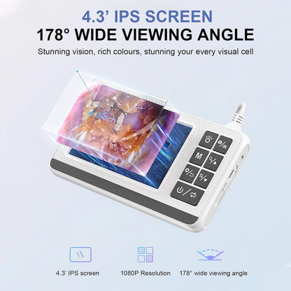 Otoscoop voor Oorreiniging met 3,9mm Camera en 4,3-Inch HD Scherm – Claryon