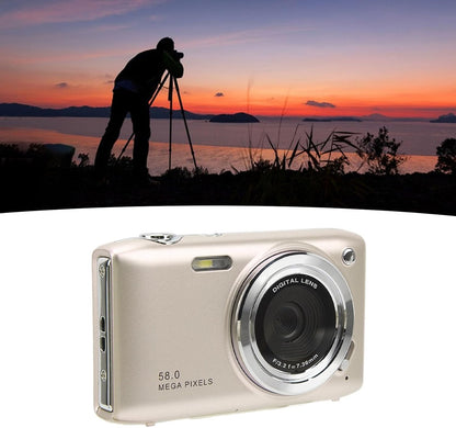 4K Compact Digitale Camera met 58MP Foto's en 16X Zoom – Lumora