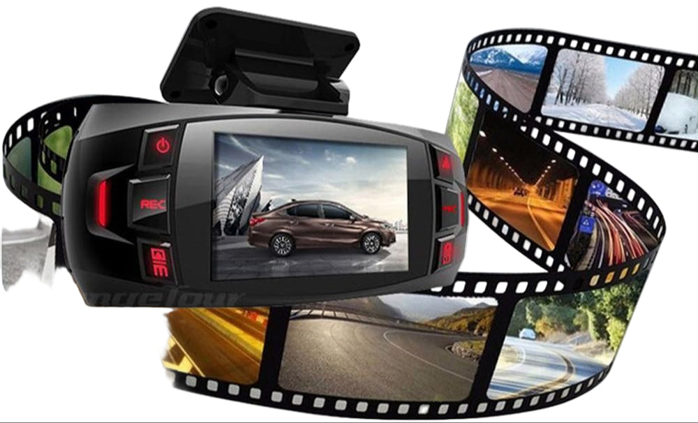 Dual Camera Dash Cam 2.7" LCD met 170° Groothoek en Achteruitkijkcamera