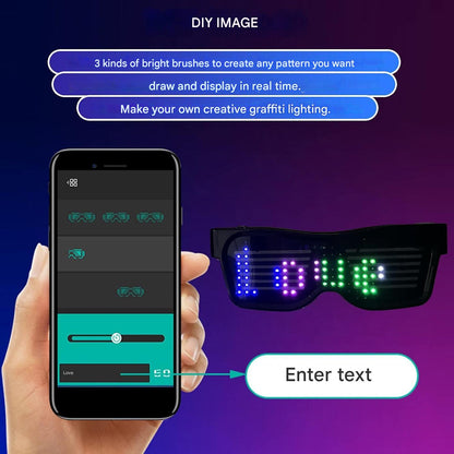 App-Programmeerbare LED Feestbril - GlowBeat