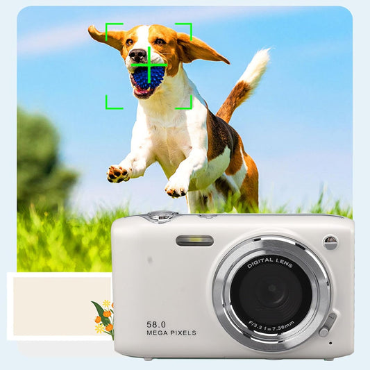 4K Compact Digitale Camera met 58MP Foto's en 16X Zoom – Lumora