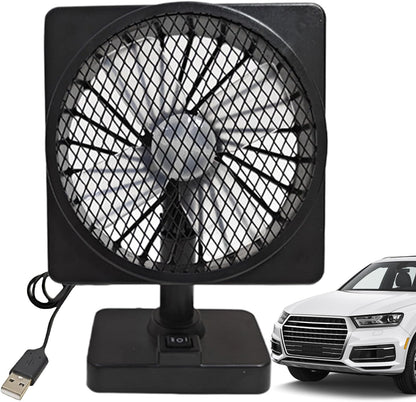 12V USB Luchtcirculator Auto Koelventilator met 360° Rotatie – Aurovent