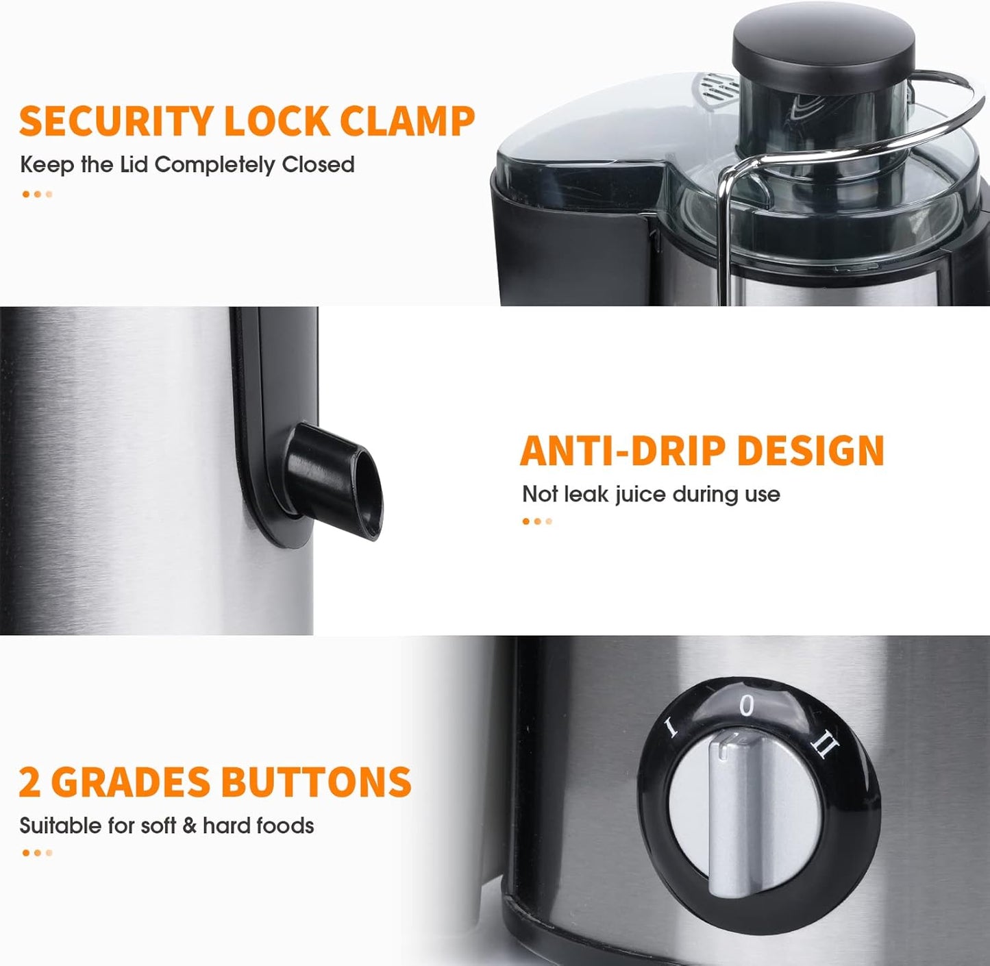 Koud Persen Centrifuge met 3 Snelheden – JuicePro