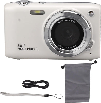 4K Compact Digitale Camera met 58MP Foto's en 16X Zoom – Lumora