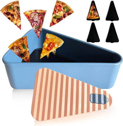 Herbruikbare Pizza-opslagcontainer met 2 Schalen – SliceSafe