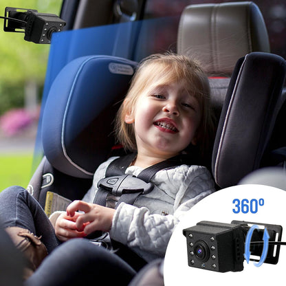 Baby autospiegel met 1080P camera & 4,3'' scherm – Solvian
