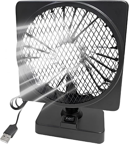 12V USB Luchtcirculator Auto Koelventilator met 360° Rotatie – Aurovent