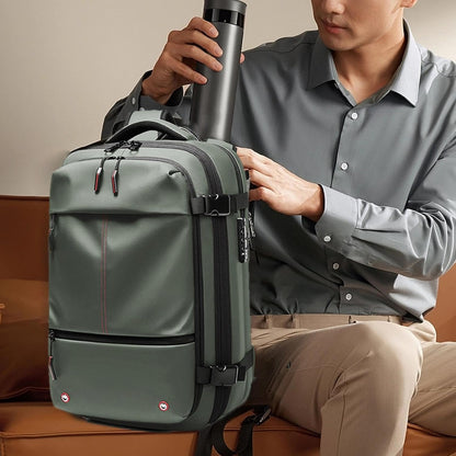 Vacuüm Rugzak – Uitbreidbare 60L Waterdichte Reisrugzak met Laptopcompartiment – Trivora