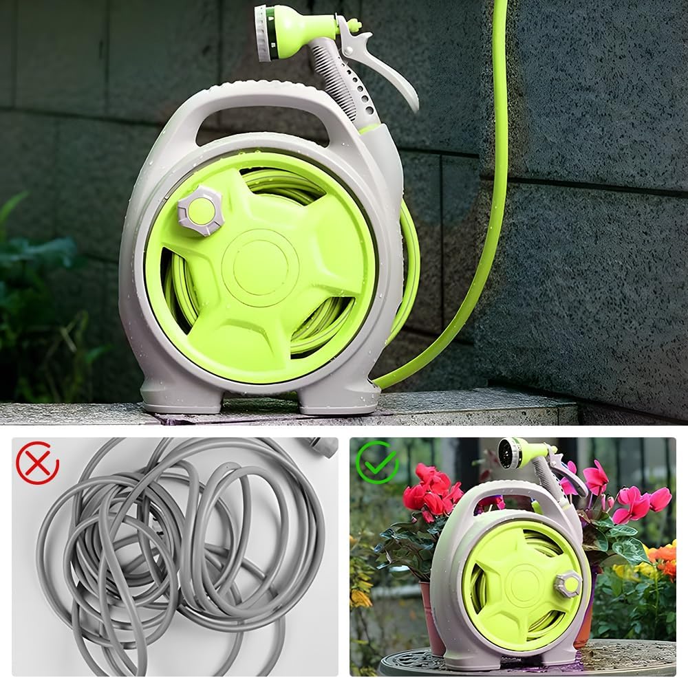 Compacte Tuinslanghaspel Set met 15m Slang – Corvina