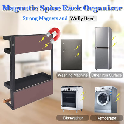 Magnetisch Keukenkruidenrek met Keukenpapierhouder – Oryden