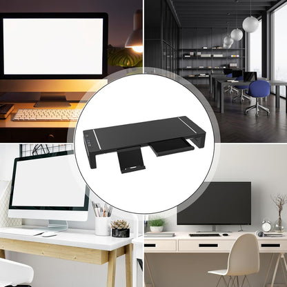 Elevation verstelbare monitorstandaard met lade – Stravon