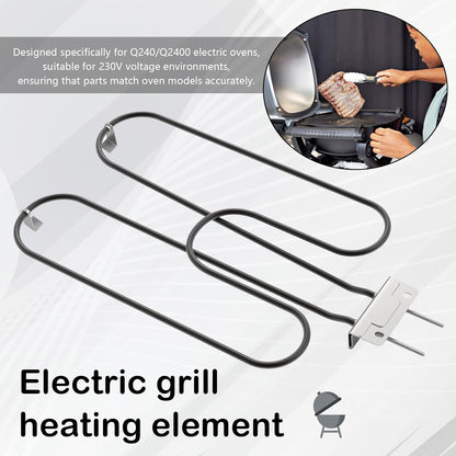 Hoge Vermogen RVS Grill Verwarmingsspoel 2200W voor Buiten Elektrische BBQ – Zeythra
