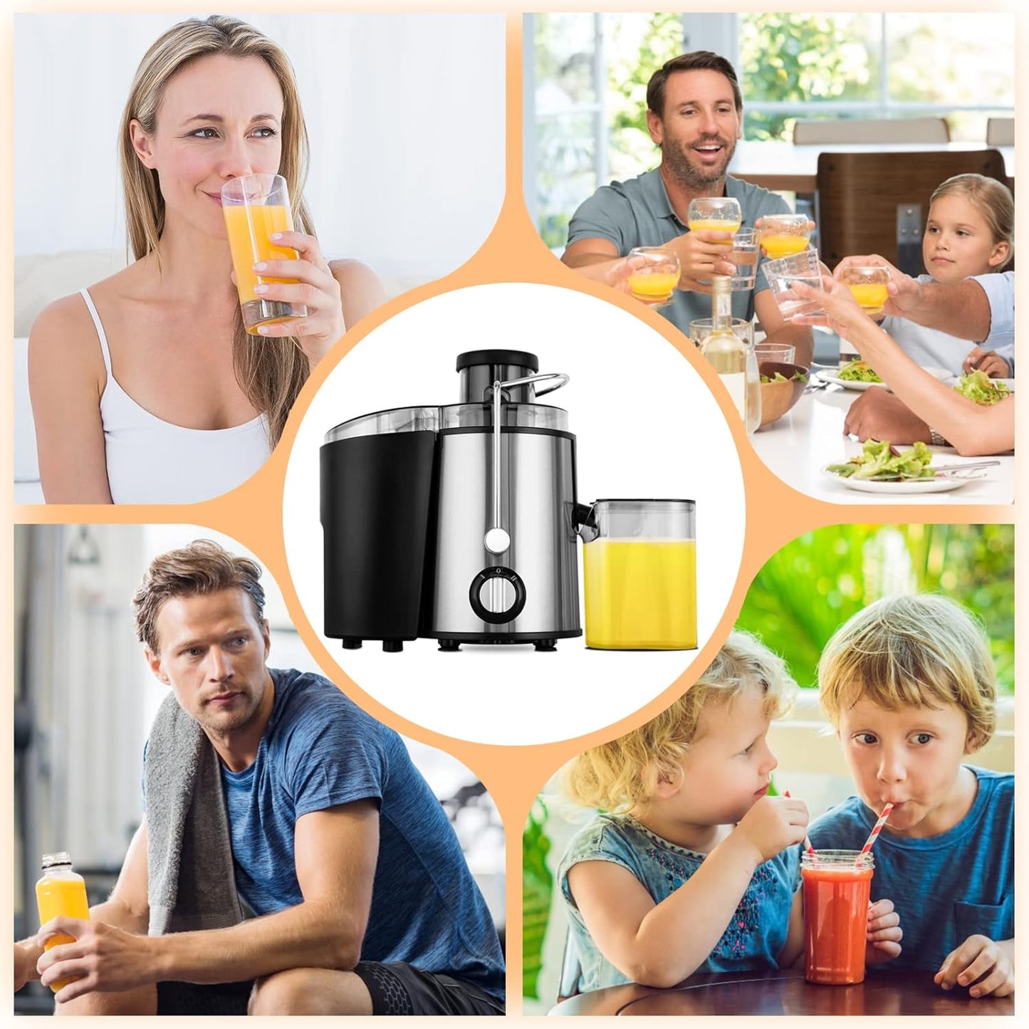 Koud Persen Centrifuge met 3 Snelheden – JuicePro