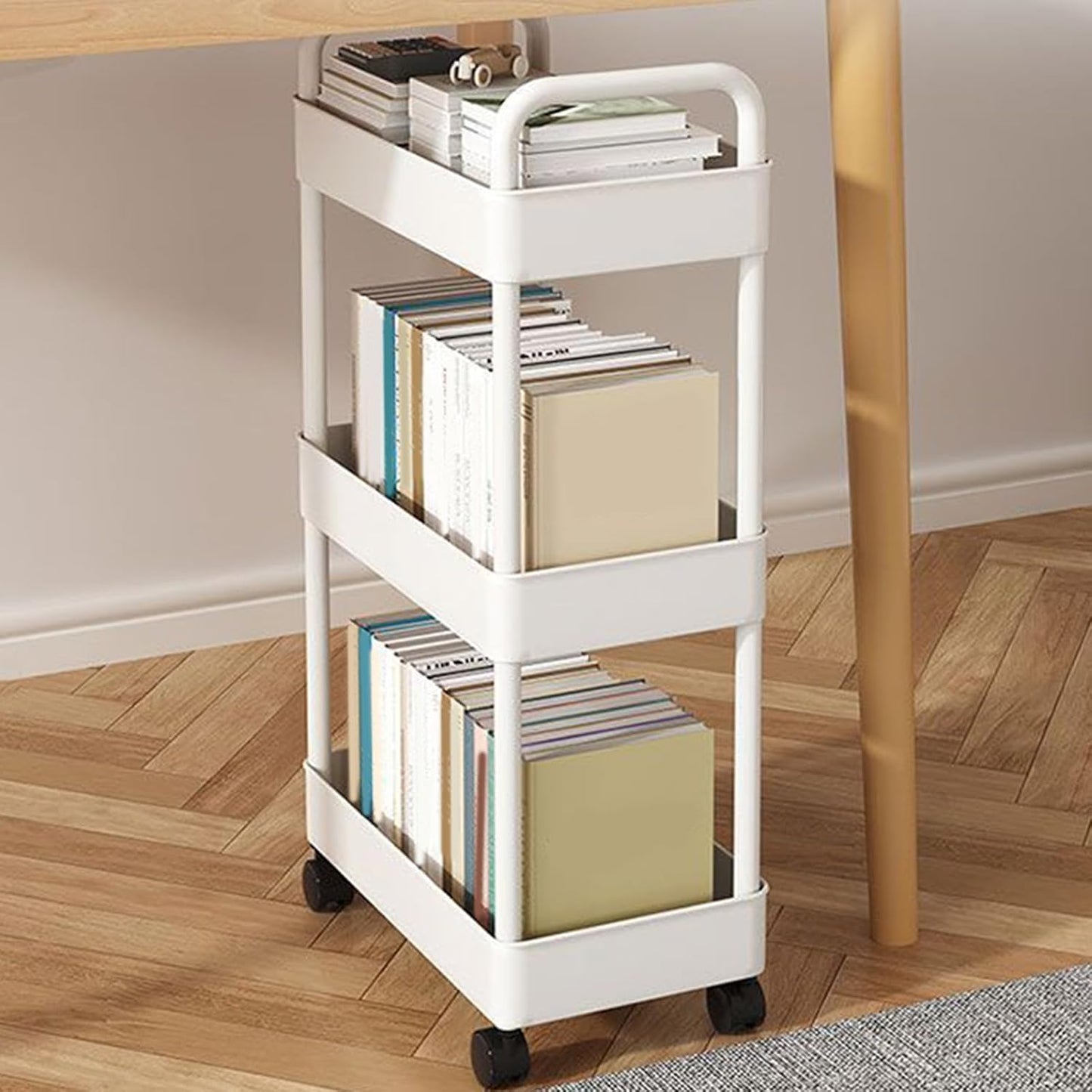 Rollende Utility Kar met Wielen & Handvat - Veyora