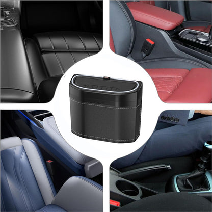 Geuroverproof Auto Vuilnisbak met Touch Light – Lurevo