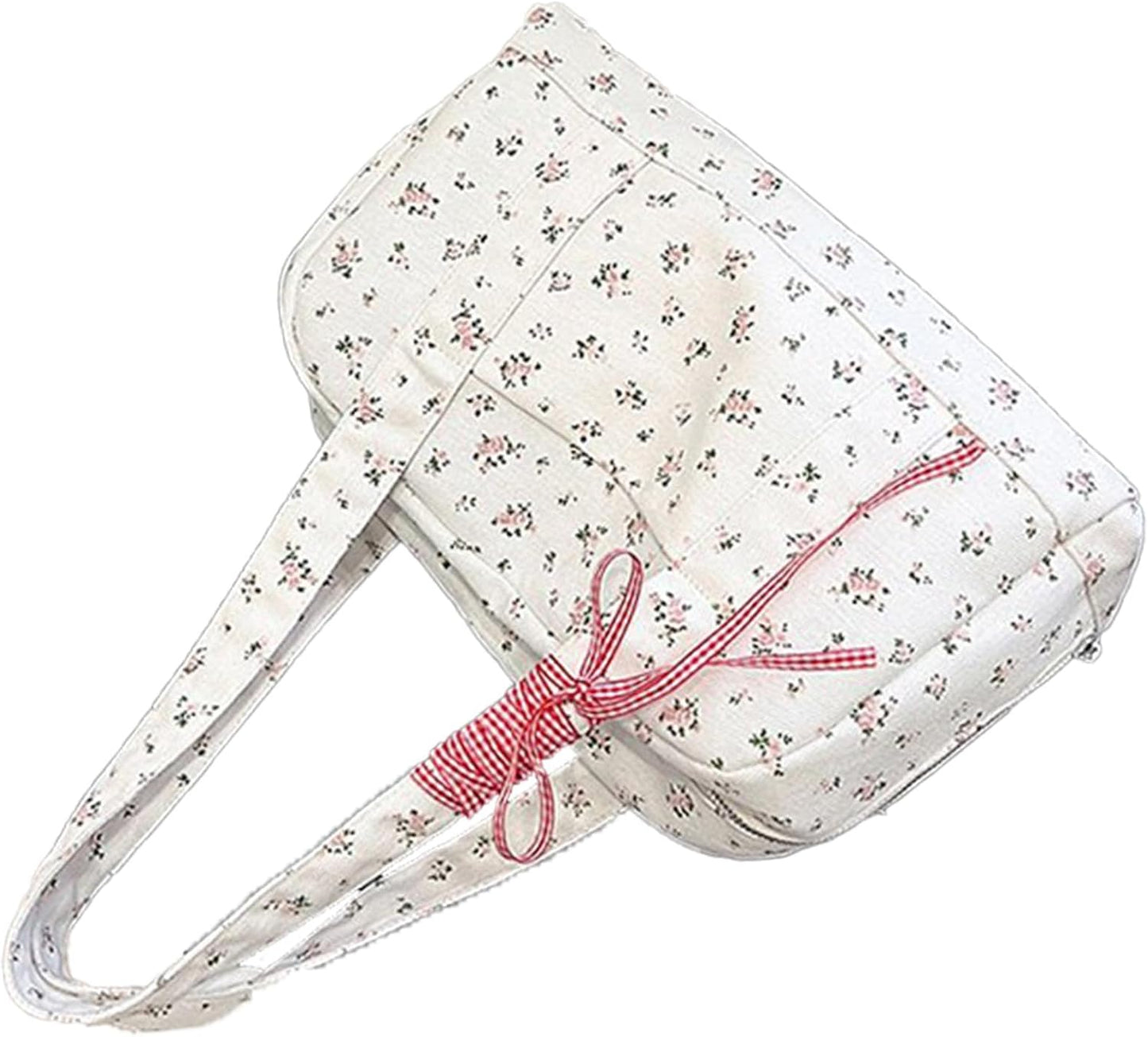 Bow Duffle Bag – Grote Canvas Weekendtas met Lintenaccent – Floria