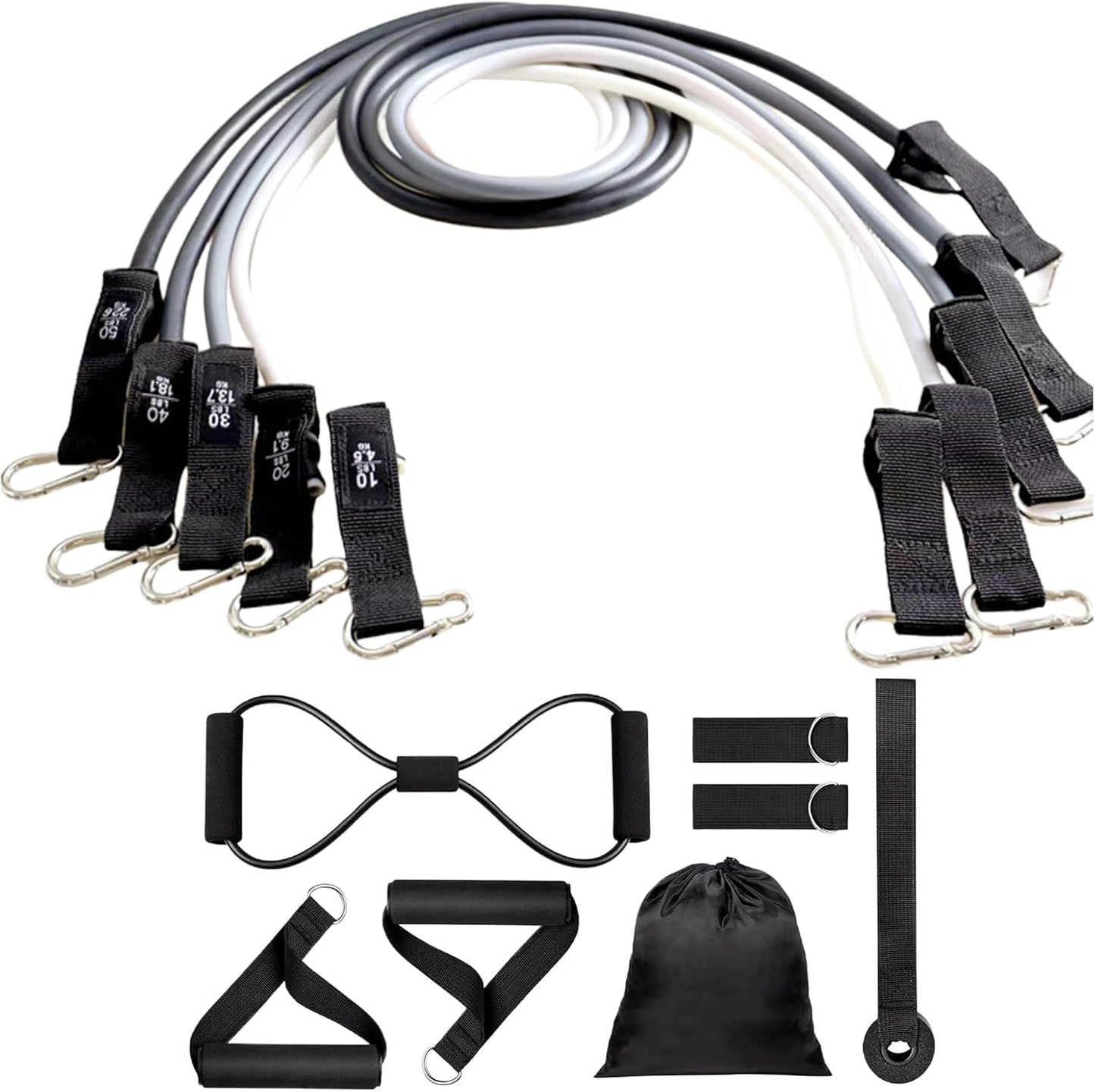 Ophangbare Fitness Weerstandsbanden Set – Veltrix
