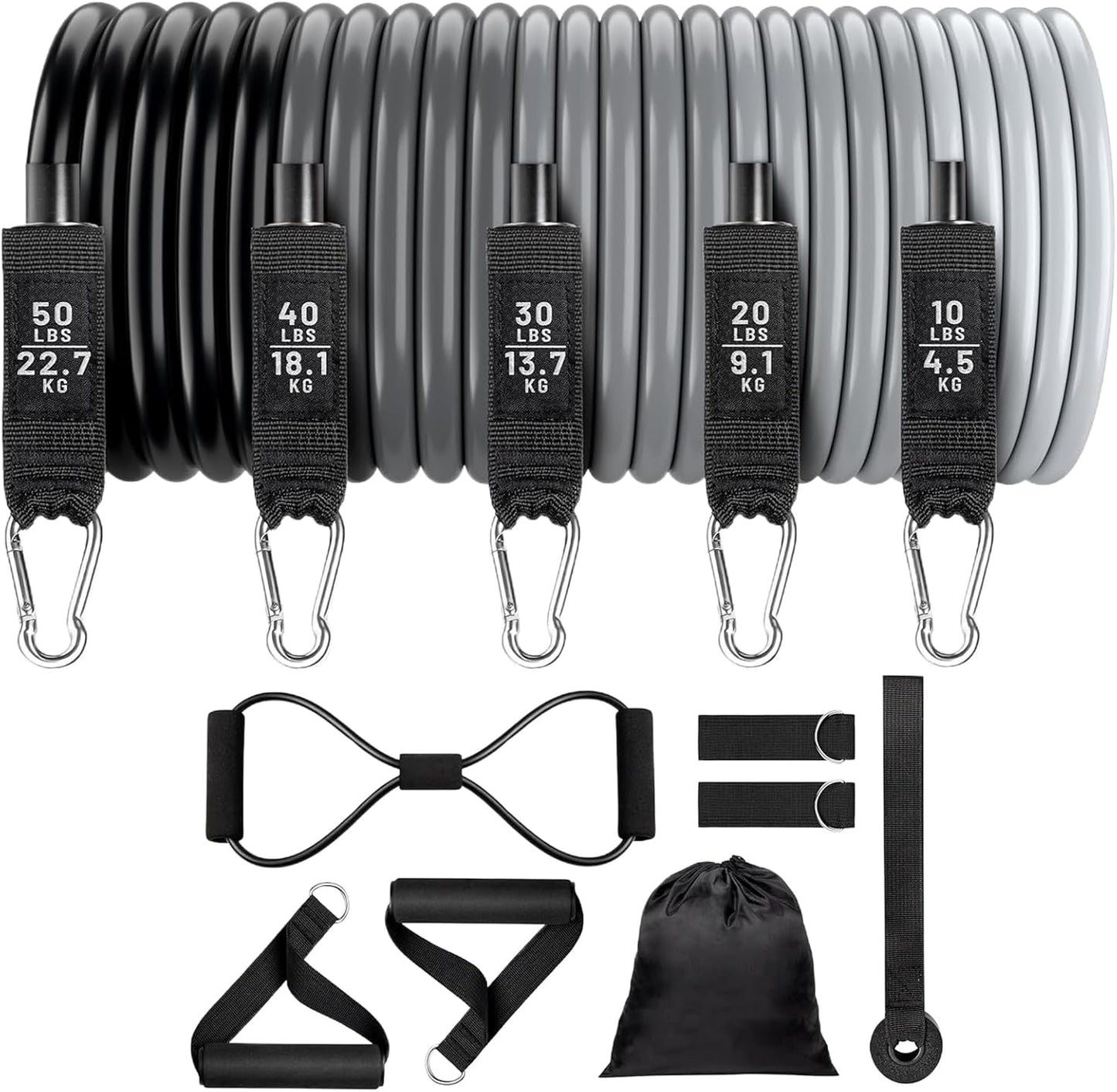 Ophangbare Fitness Weerstandsbanden Set – Veltrix