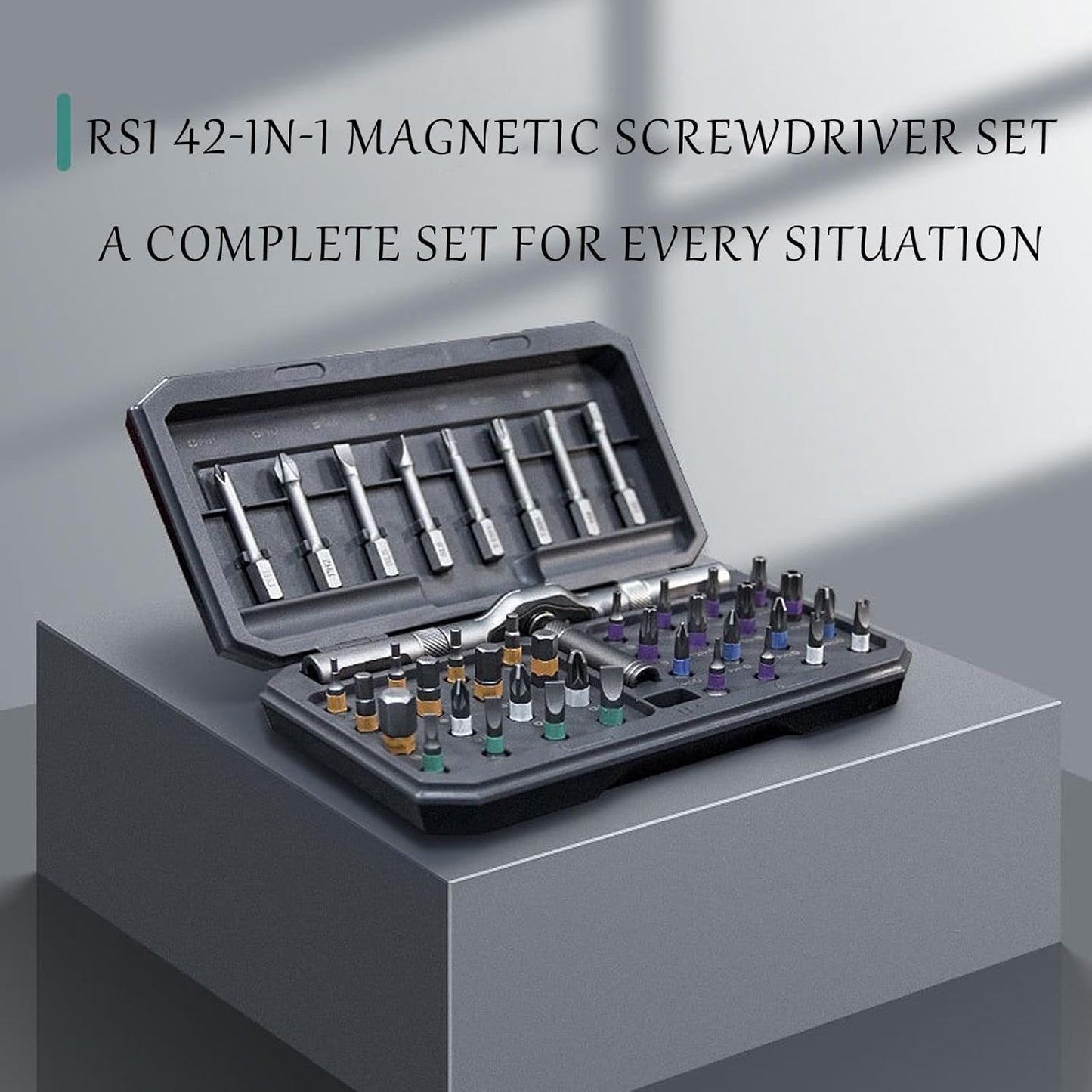 42-in-1 Magnetische Schroevendraaierset – Precisie Reparatieset met Bits en Handvat – Fixaro
