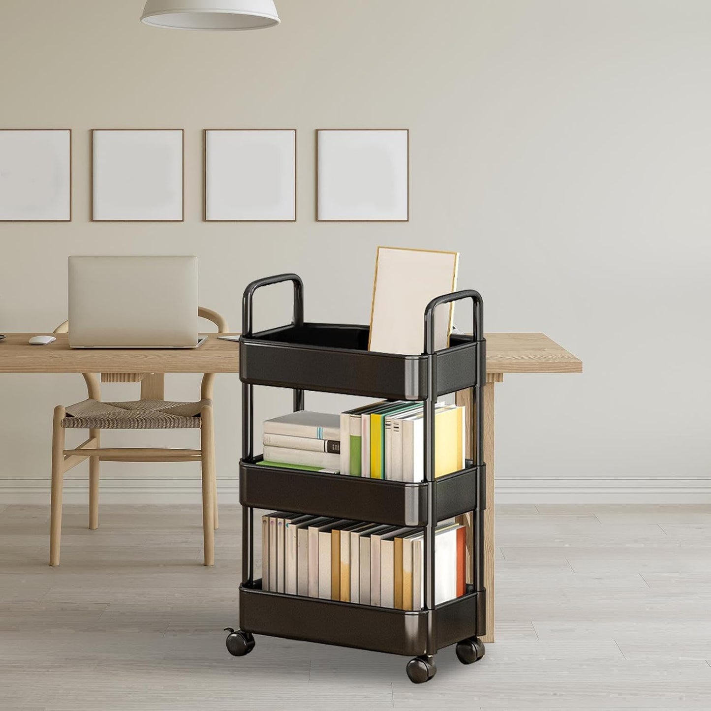 Rollende Utility Kar met Wielen & Handvat - Veyora