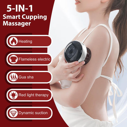 Slimme Infrarood Zuigmassage-apparaat met 12 Therapieniveaus en Afstandsbediening – Auryon
