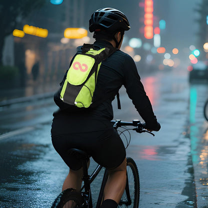 LED Motorfietsrugzak – Luminescente Veiligheidstas voor Buiten- en Nachtfietsen – Lumaro
