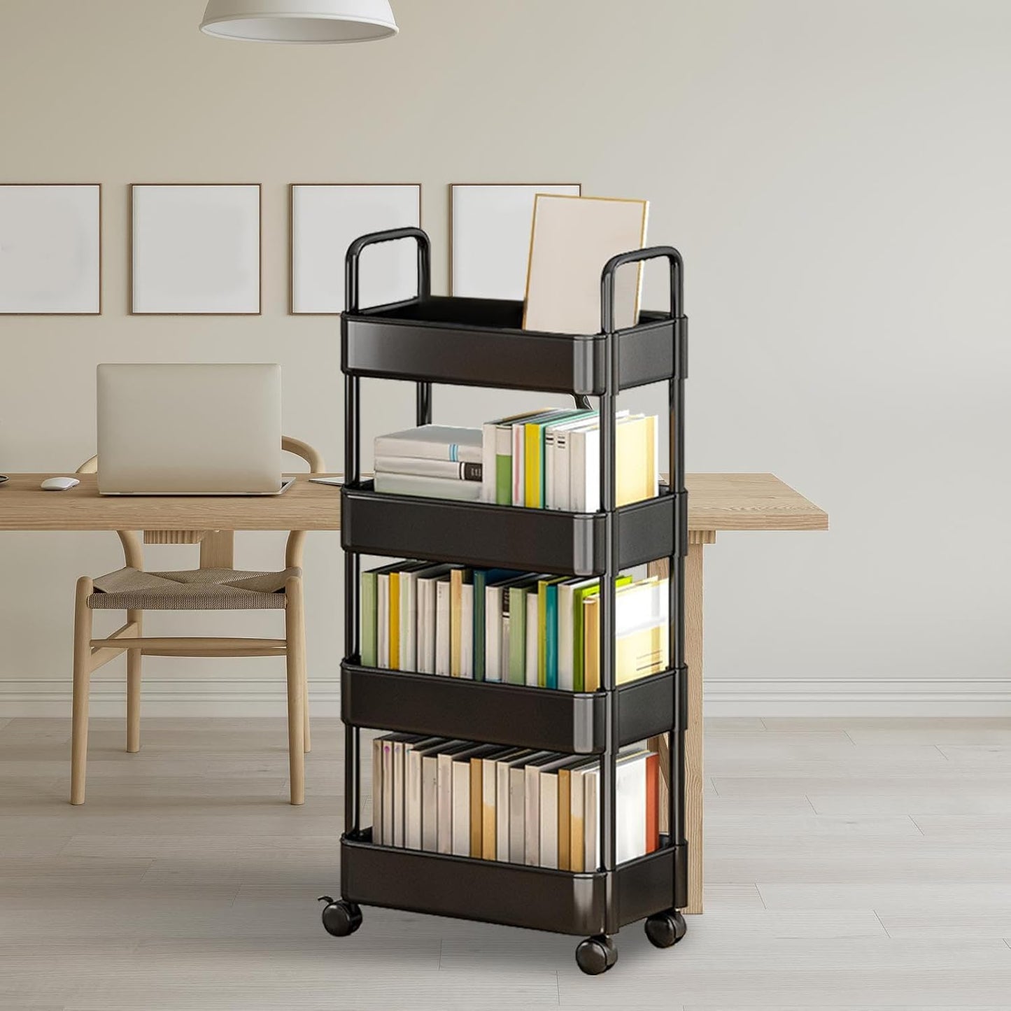 Rollende Utility Kar met Wielen & Handvat - Veyora