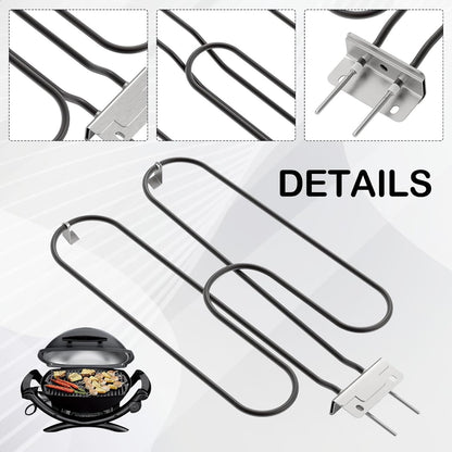 Hoge Vermogen RVS Grill Verwarmingsspoel 2200W voor Buiten Elektrische BBQ – Zeythra