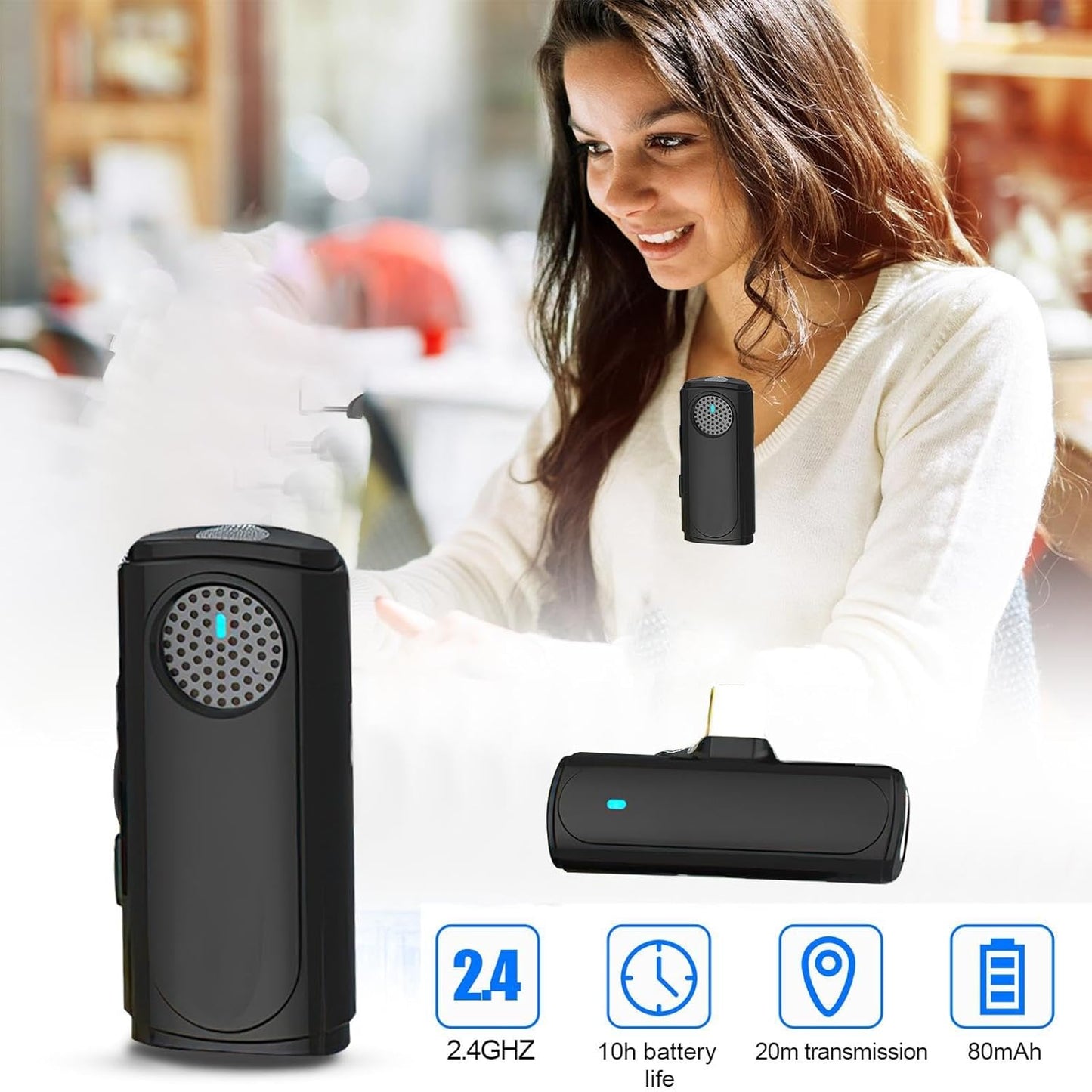 Draadloze Lavalier Microfoon – ClearSoundPro