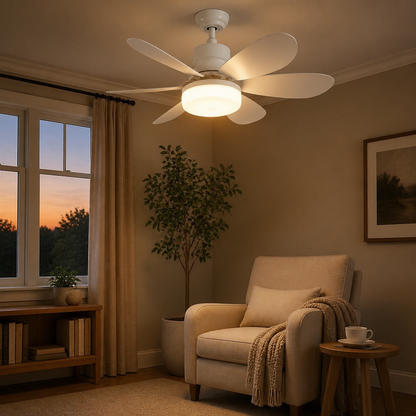 Scandinavische Plafondlamp met Ventilator – Nordlum