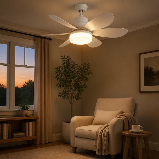 Scandinavische Plafondlamp met Ventilator – Nordlum