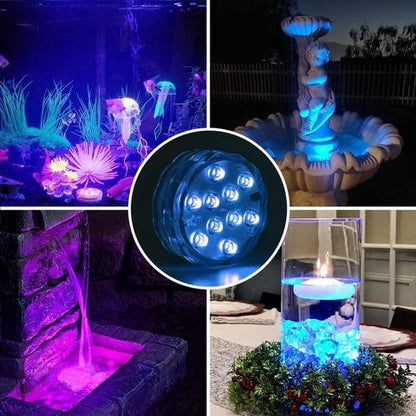 Waterdichte LED Onderwaterlamp met Afstandsbediening - GlowRipple