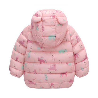 Kinderen Regenjas waterdicht in dons stijl met cartoon-design – Miro