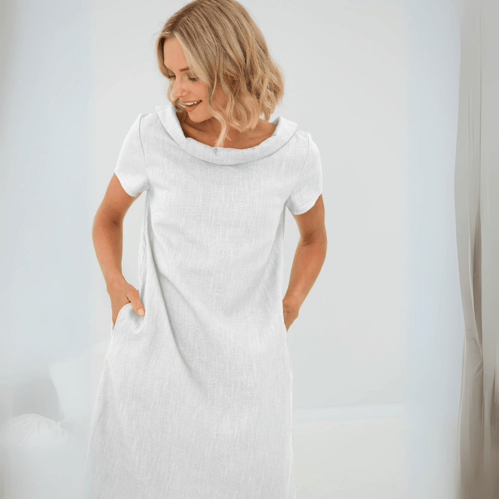Linnen Dames Zomerjurk – Lotte