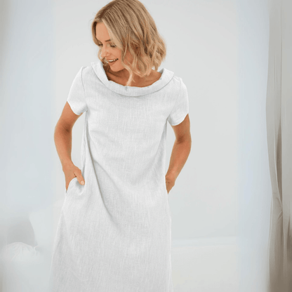 Linnen Dames Zomerjurk – Lotte