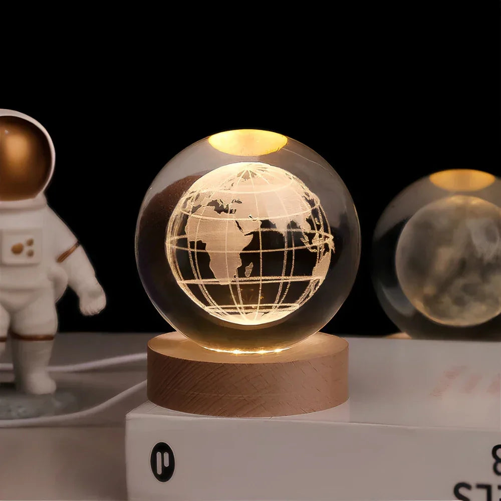 3D Gegraveerde Kristallen Bol - Celestia