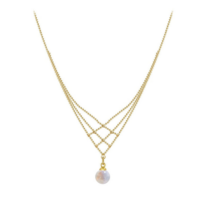 Geweven Parelketting - Mariela