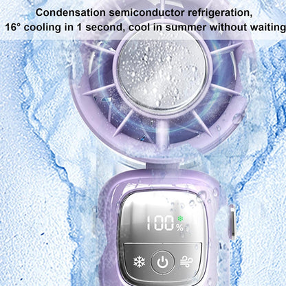 Draagbare opvouwbare handventilator met LED-scherm – 100 snelheden