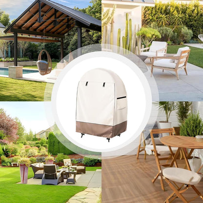 Waterdichte Eivorm Stoel Cover met Dubbele Rits – Solara