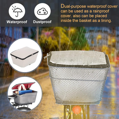 Waterdichte Achterfietsmand met Regenhoes – Velora