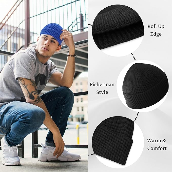 Gebreide Winter Beanie - Robin