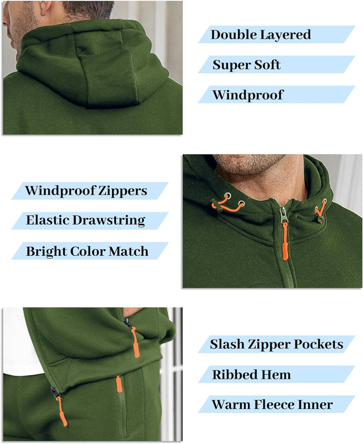 Comfortabel Heren Trainingspak - Jamie detail